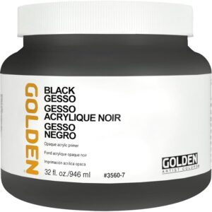 black gesso golden