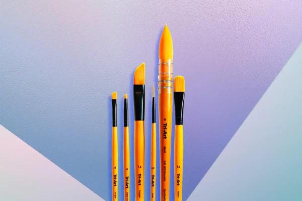 Tri-Art Artist Brushes – Short Synthetic