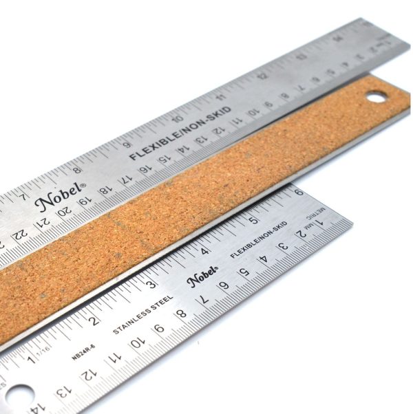 Steel Ruler with Cork Backing