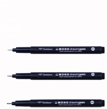 MONO Drawing Pen Set (3pk)