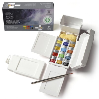 Professional Watercolour Set, Field Pocket (14pc)