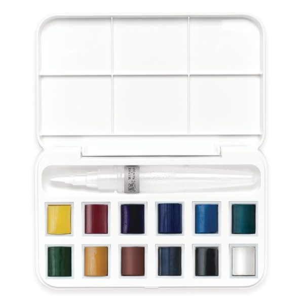 Cotman Watercolour Set, Water Brush Pocket (13pc)