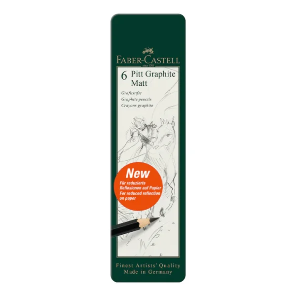 Pitt Graphite Matt Pencil, Metal Tin
